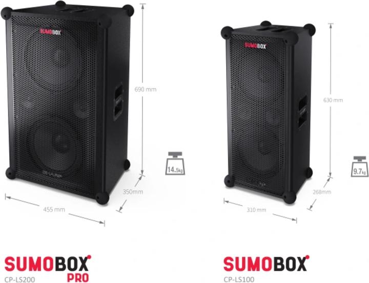 Image du produit Sharp CP-LS200 BT Haut-parleur de fête noir (Actif, 1x 200 W)