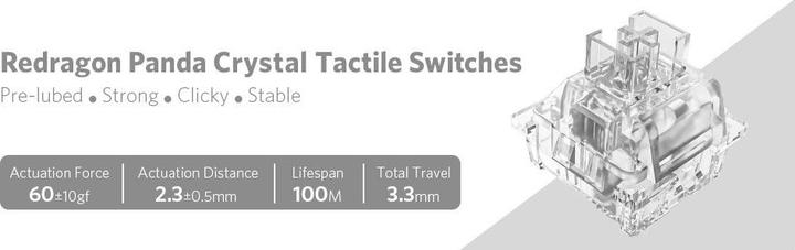 Actual product image Redragon Zestaw mechanicznych switchy A113 Bullet B