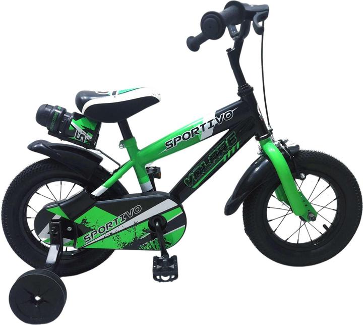 Actual product image Volare Children's Bicycle 12 - Green/Black (31278) (12")