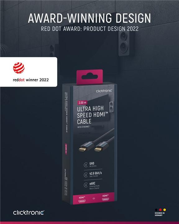 Image du produit clicktronic HDMI (Typ A) — HDMI (Typ A) (2 m)