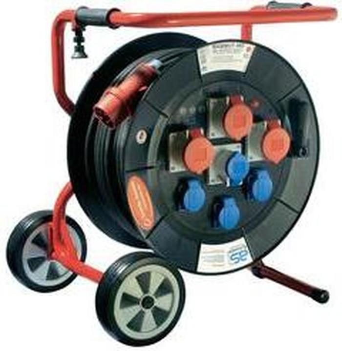 As - Schwabe Cable reel 40.00 m black CEE plug 26201 (40 m, 2.50 mm²)