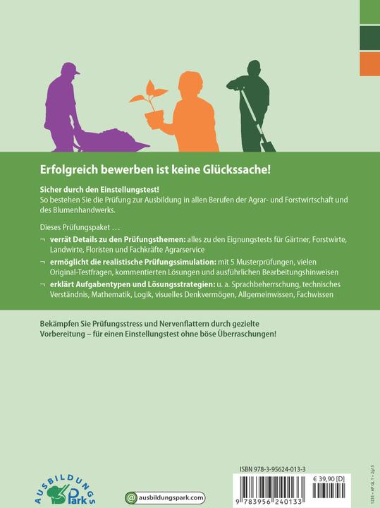 Produktbild Der Einstellungstest/Eignungstest zur Ausbildung: Gärtner, Forstwirt, Landwirt, Florist und Fac (Deutsch, Marcus Mery, Kurt Guth, 2024)