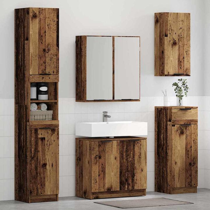 Produktbild vidaXL Badezimmerschrank (34 x 34 x 188.50 cm)
