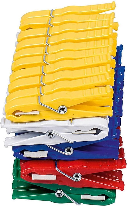 Helo Pinces à linge Luran, couleurs assorties, paquet de 50