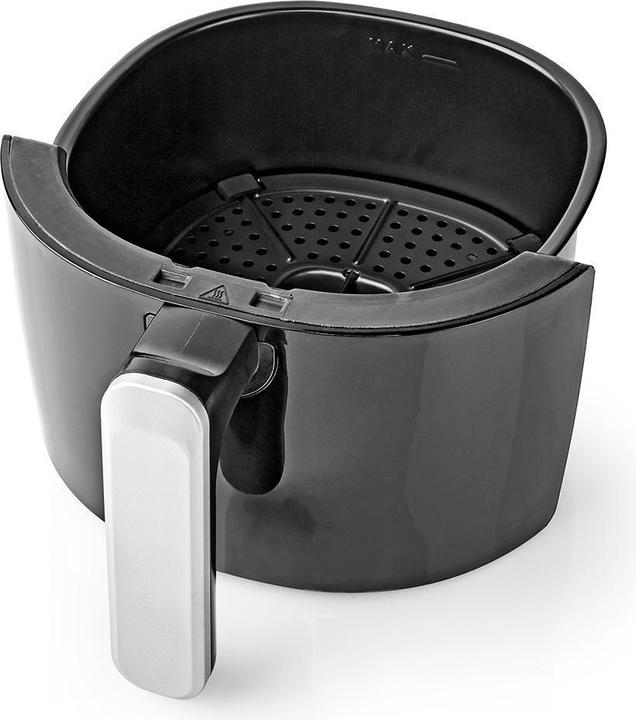 Immagine prodotto Nedis Friggitrice ad aria calda | 2,4 l | Timer: 30 min | Analogica | Alluminio / Nero