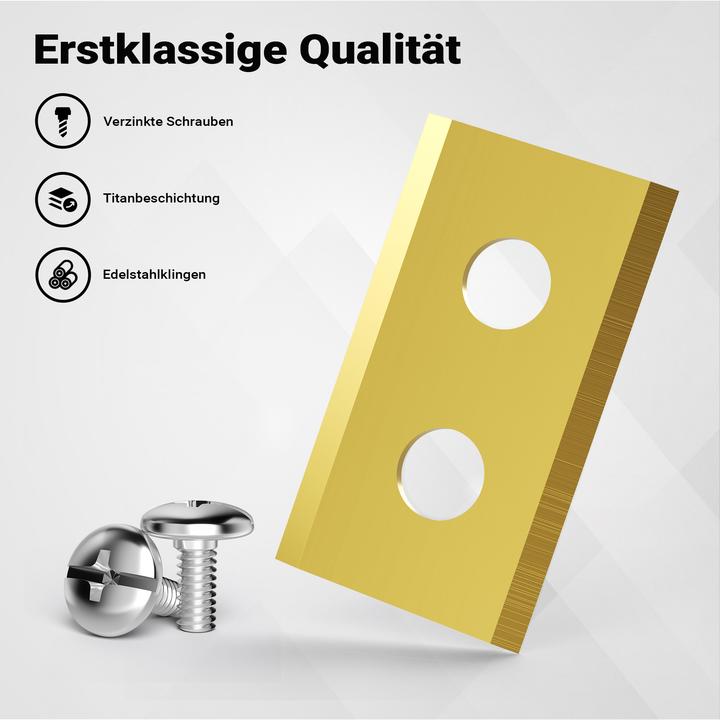 Produktbild Wiltec Rasenroboter Messer Set Titan V2 35x18mm 18 Stück Mähroboter Rasenmäher (Mähroboter, Rasenmäher Messer + Ersatzmesser Gartenmaschinen)