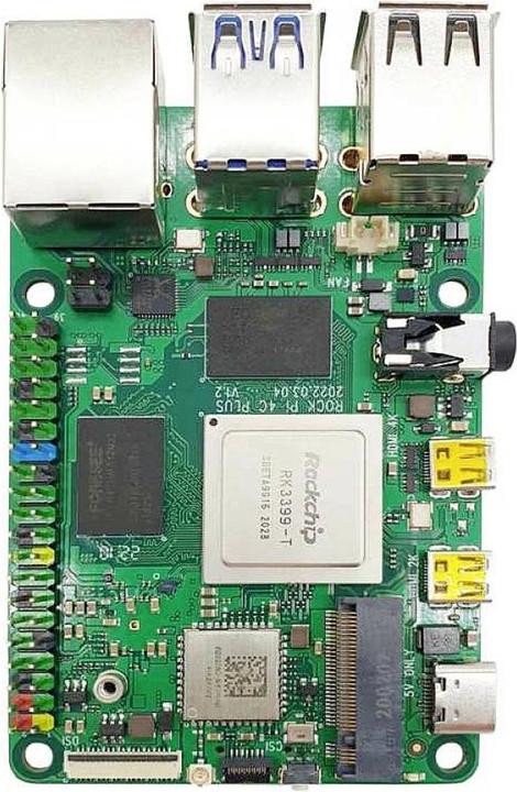 Produktbild Allnet Rock Pi 4 Model C+ 4GB RK3399T mit Dualband 2.4/5GHz WLAN/Bluetooth 5.0