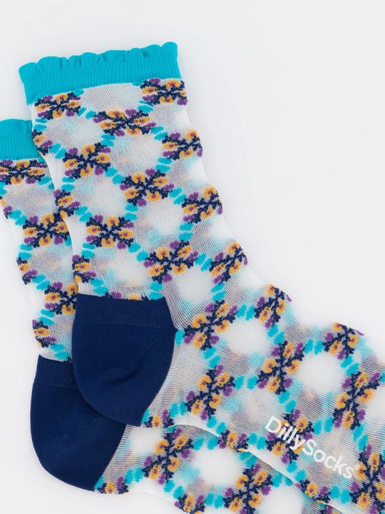 Actual product image DillySocks Flower Honeycombs (Single pack, 39 - 41)