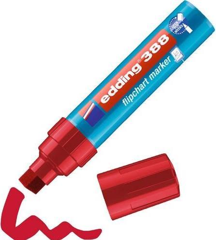 Produktbild Edding Flipchartmarker 388, Einw., Ksp., 4-12mm, Schreibf.: ro 1 Stück (Rot, 12 mm, 1 x)