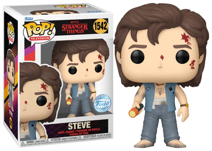 Actual product image Funko POP! Stranger Things Steve (Battle Damaged)