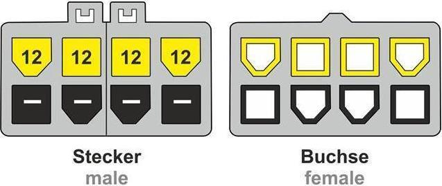 Produktbild Delock Spannungsversorgungs-Verlängerungskabel (44 cm, 8 pin EPS)