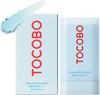 Actual product image Tocobo Cotton Soft Sun Stick (Sun cream face, SPF 50+, 19 g)