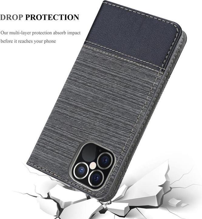 Image du produit Cadorabo Couverture look jeans Book (Apple iPhone 12 Pro Max)