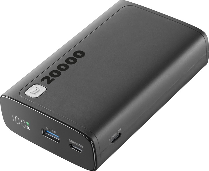 Immagine prodotto Cellularline CELLULARE L& CLL PB DISPLAY 20000 BK (20000 mAh, 20 W, 77 Wh)