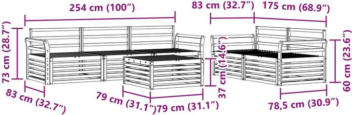 Produktbild vidaXL Outdoor-Sofa
