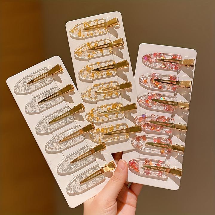 Produktbild Activity Board 18 Stück Elegante Harz Haarspangen Rutschfest, Clip Metall Haarspangen (18 Stk.)