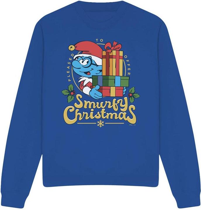 Produktbild The Smurfs Sweatshirt weihnachtliches Design (S)