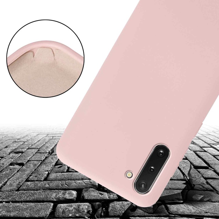 Actual product image Cadorabo Necklace Case Liquid TPU Handy Kette Liquid (Samsung Galaxy Note 10)