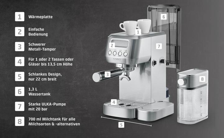 Productafbeelding Caso Espresso Gourmet Latte portafiltermachine