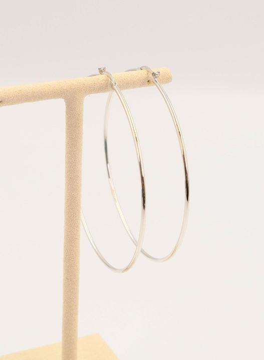 Actual product image Muau Creoles (750/18K white gold)