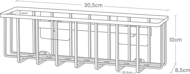Image du produit Yamazaki Klebehaken-Mehrzweckkorb