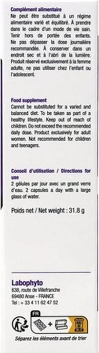 Actual product image Labophyto Fertitop Femme (60 Piece, Capsules, 58 g)