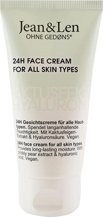 Jean & Len Feuchtigkeitsspendende Gesichtscreme Kaktusfeige/Hyaluron (50 ml, Tagescreme)
