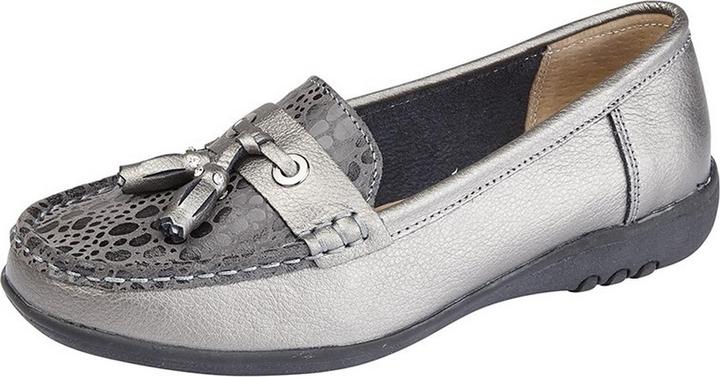 Produktbild Boulevard Extra Breit Reptil Print Tassel Schuhe (41)