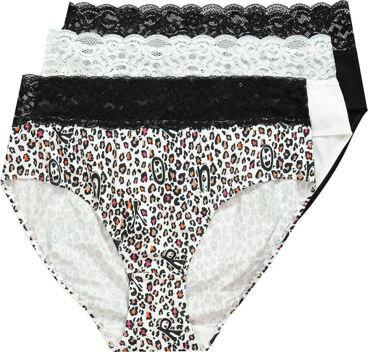 Produktbild TruYou TRUYOU-Midislips, 3er-Pack, Spitze, uni/Leomuster (50, 52)
