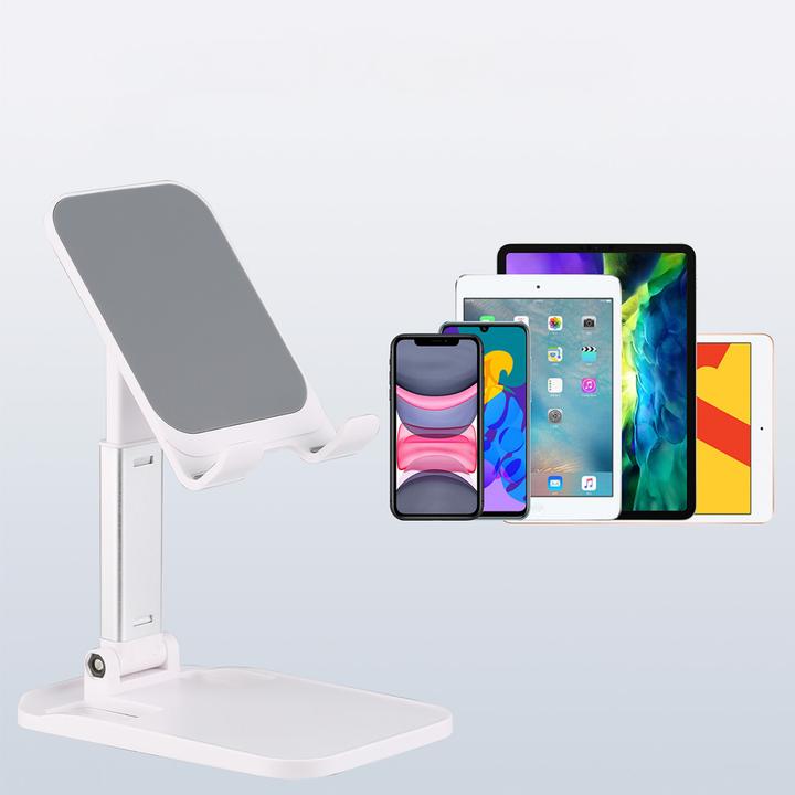 Actual product image Wozinsky Desk Phone Stand Tablet Stand Foldable White (WFDPS-W1)