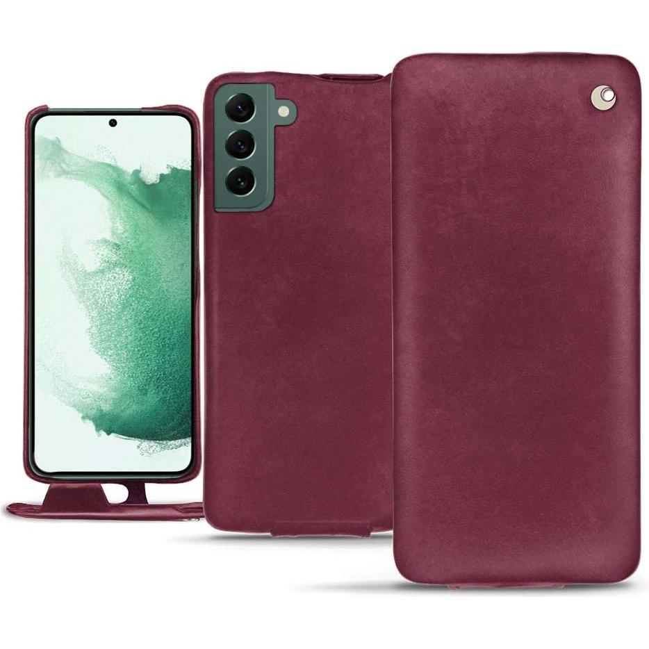 Noreve Lederschutzhülle vertikal (Samsung Galaxy S22+ 5G), Smartphone Hülle, Violett