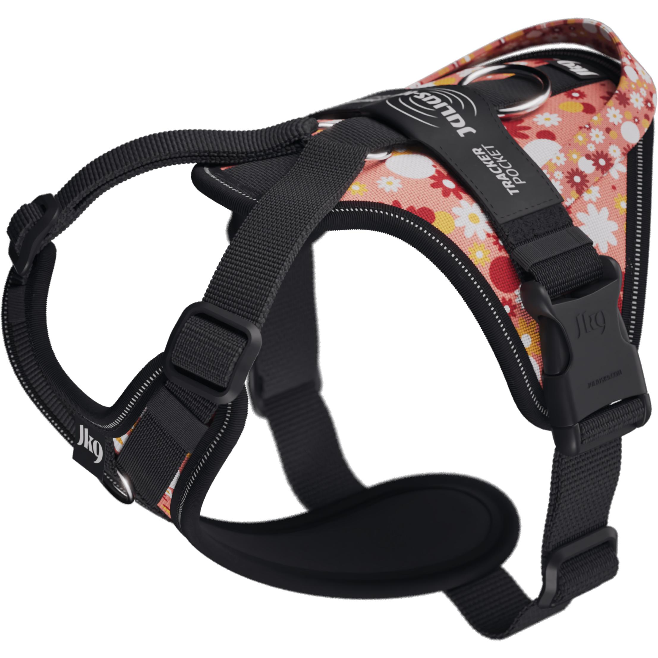 Comparer les prix de Julius-K9 K9 Longwalk lightsele w/handle+trackerpocket,Pink flower,XS (XS, Chien, Général), Collier + laisse