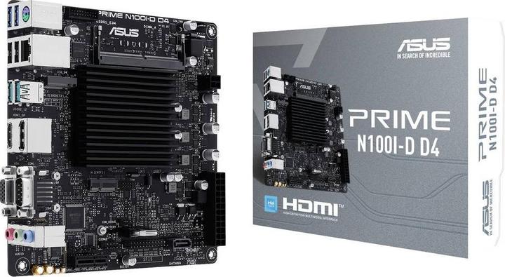 Produktbild ASUS Prime N100I-D D4 (NA (integrated CPU), Mini-ITX)