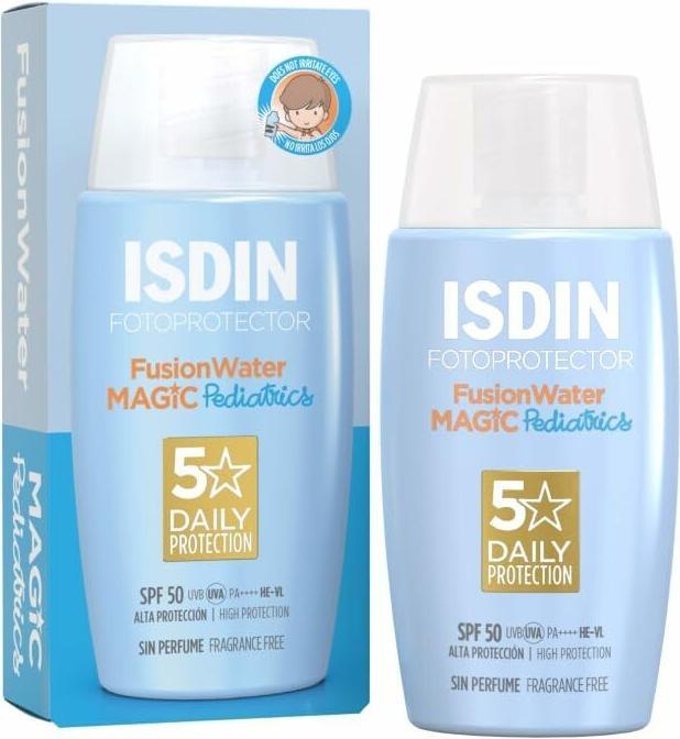 Actual product image Isdin Fusion Water SPF50 (Suntan cream, SPF 50, 50 ml)
