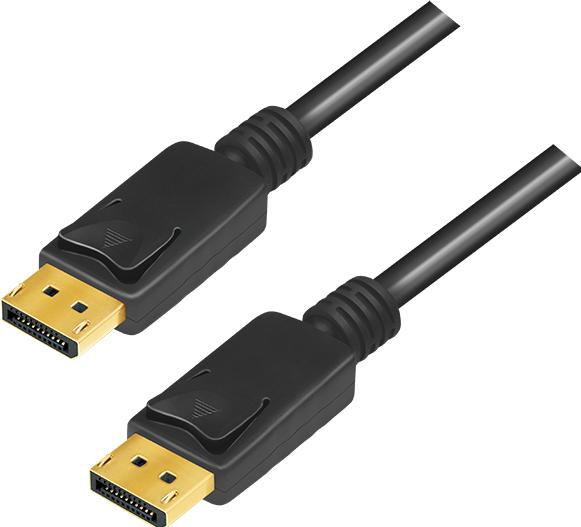 Produktbild LogiLink DisplayPort 1.4 Anschlusskabel, 5,0 m, schwarz DisplayPort Stecker (5 m, DisplayPort, 1.4)