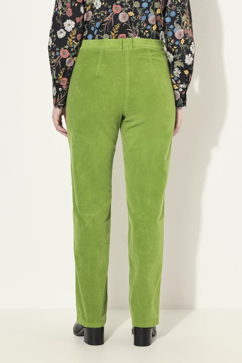 Immagine prodotto Ulla Popken Pantaloni modello Mony in velluto a coste con comoda cintura e tasche con zip (31)