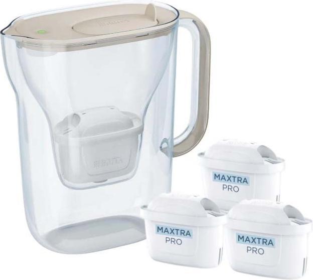 Actual product image Brita Dzbanek filtrujący Style Essential 2.4l + 3 wkłady, piaskowy (2.40 l)