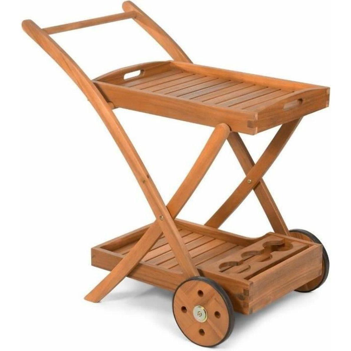 Fieldmann, Carrello portavivande, Wózek na napoje FDZN4050-T drewniany