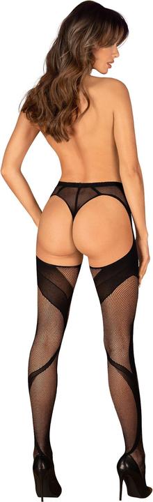 Immagine prodotto Obsessive S336 Collant Crotchless - Nero (Taglia unica)