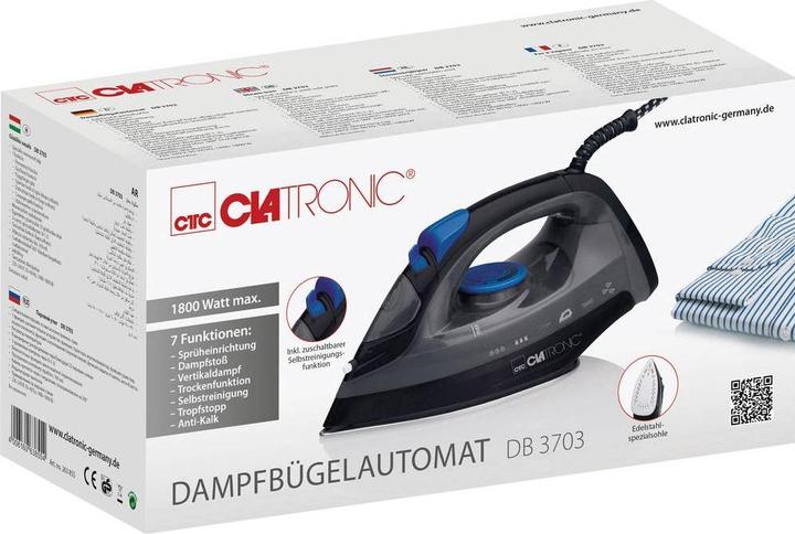 Actual product image Clatronic DB Steam ironing machine (1800 W)