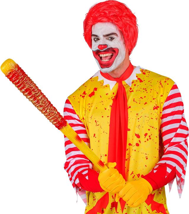 Actual product image Widmann Killer clown baseball bat with barbed wire 80cm