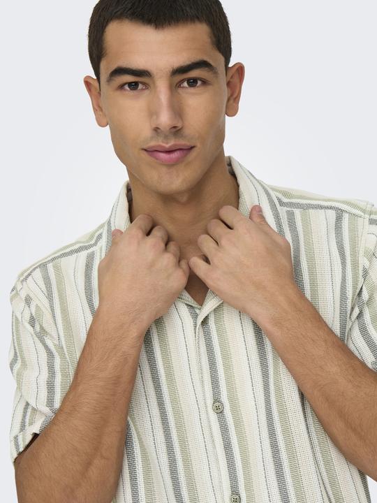 Immagine prodotto Only & Sons Onstrev Life Reg Stripe Ss Shirt Noos (XXL)