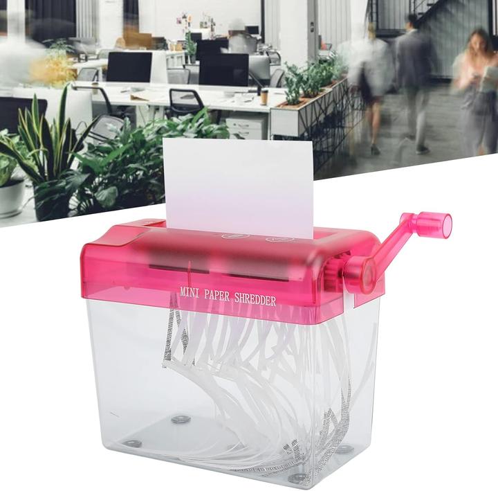 Immagine prodotto Entatial Manueller Mini-Aktenvernichter (Taglio striscia)