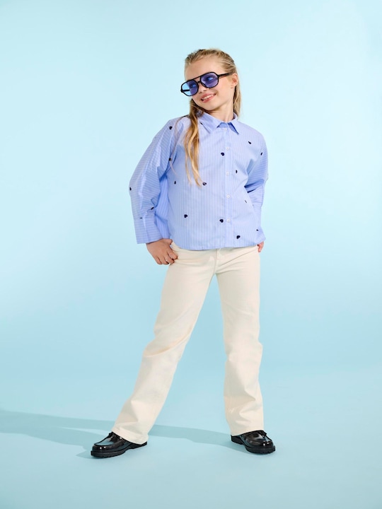 Produktbild Only Weiter Beinschnitt Hohe Taille Jeans Weit geschnitten (122)