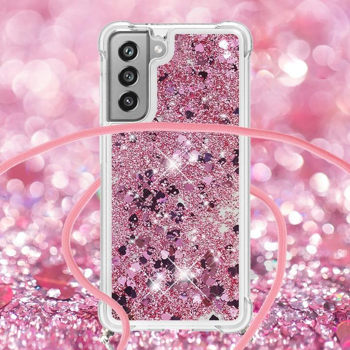 Produktbild Cover-Discount Galaxy S21 FE - Hülle mit Umhängeband rosa