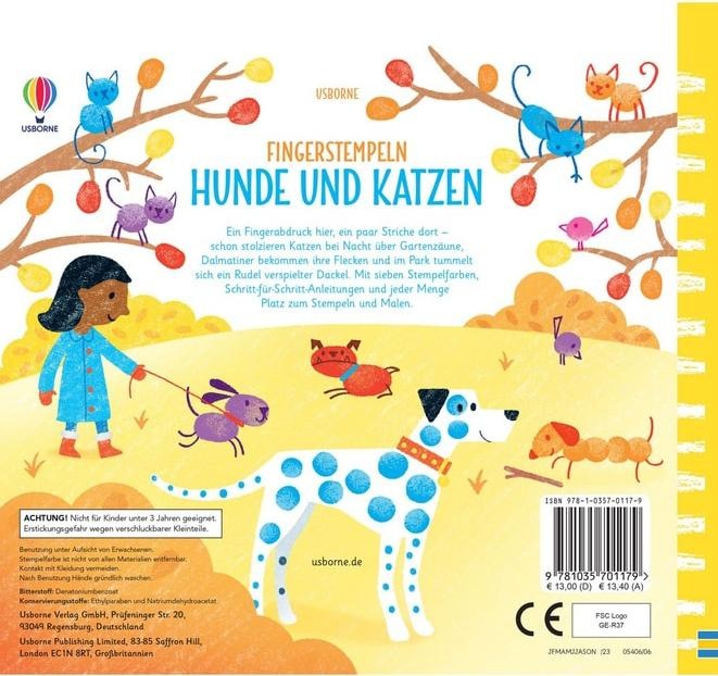 Image du produit Tamponnage au doigt : chiens et chats