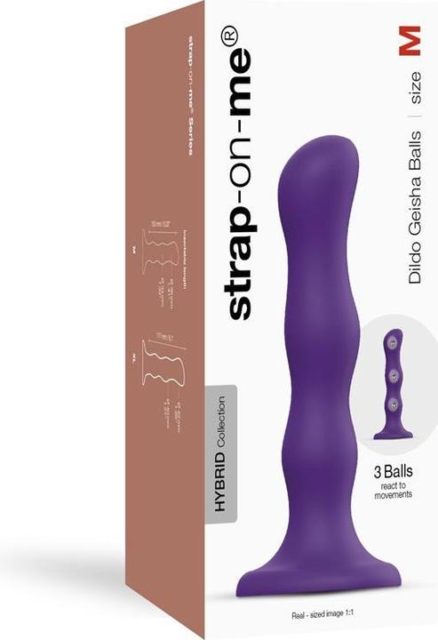Image du produit Strap-on-me Godemiché Geisha Balls Violet (M)