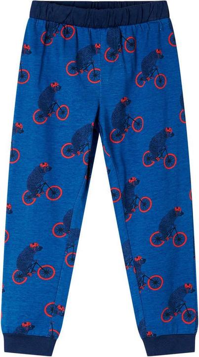 Image du produit vidaXL Pyjama enfant manches longues Bleu pétrole 116,Matériel (116)