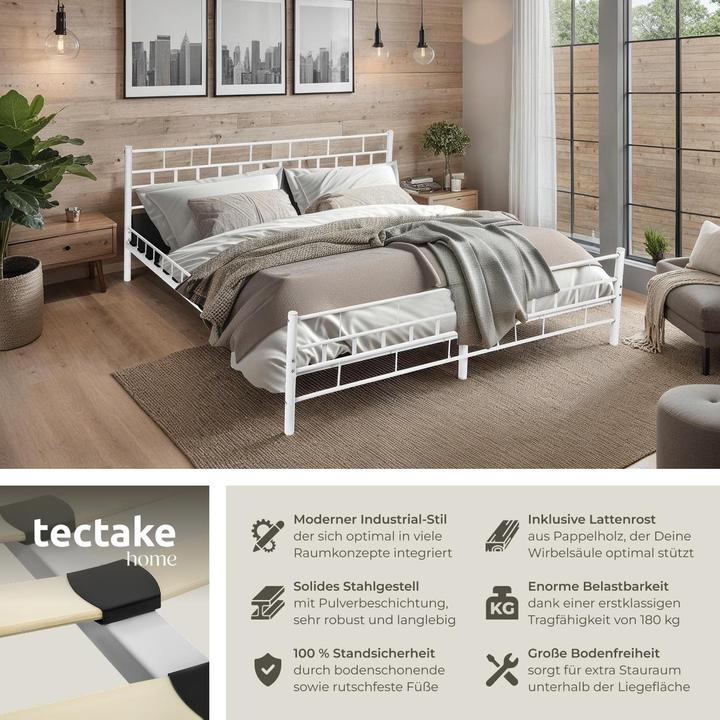 Image du produit tectake Lit Adulte (200 x 140 cm)