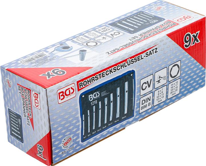 Actual product image BGS Box Spanner Set 6 x 7 - 20 x 22 mm 9 pcs.